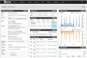 Pfsense Dashboard setup residential commercial network security Toronto Mississauga Brampton Oakville Hamilton GTA GTHA